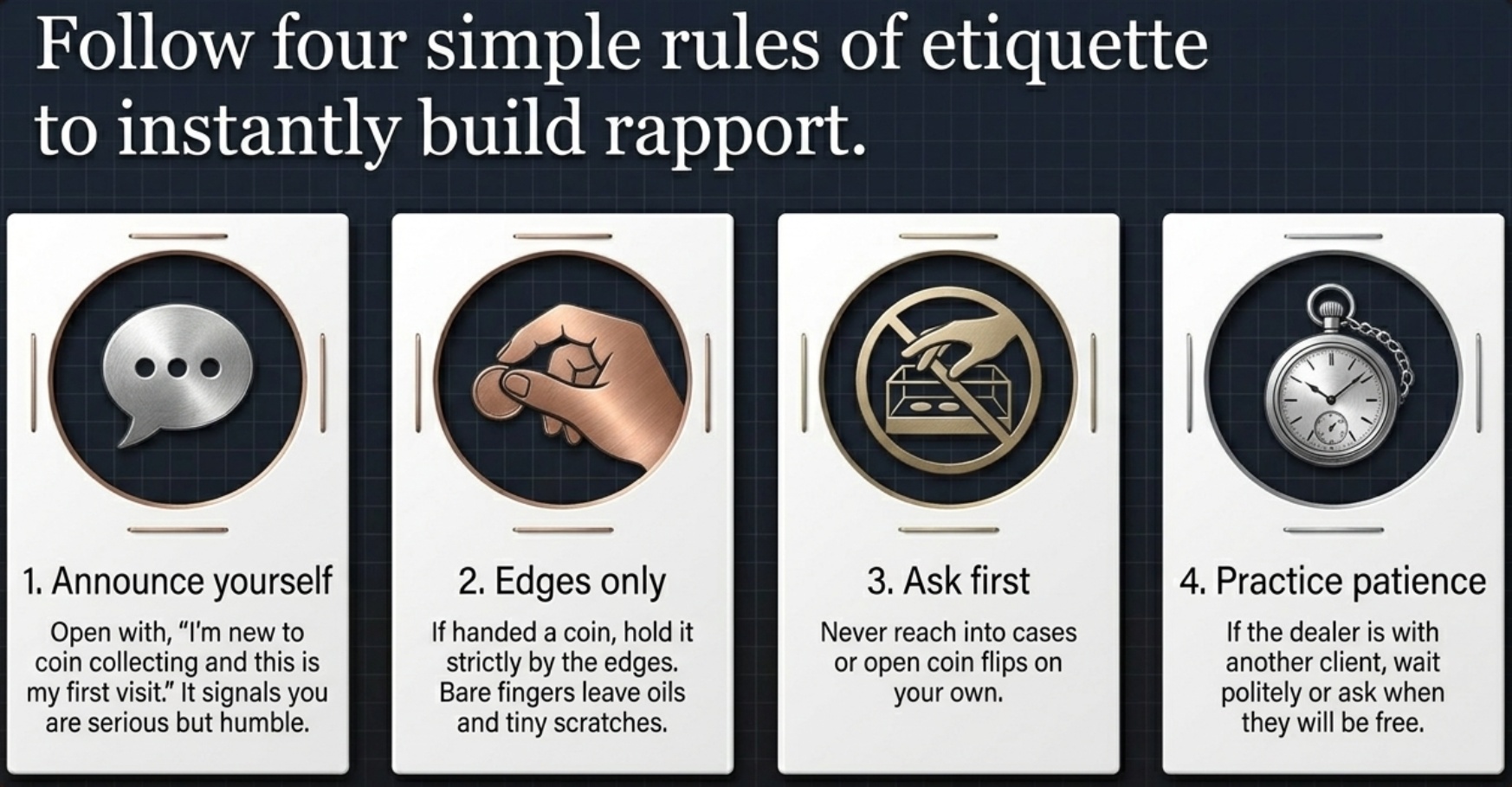 How to Act When You Are New to Coin Collecting