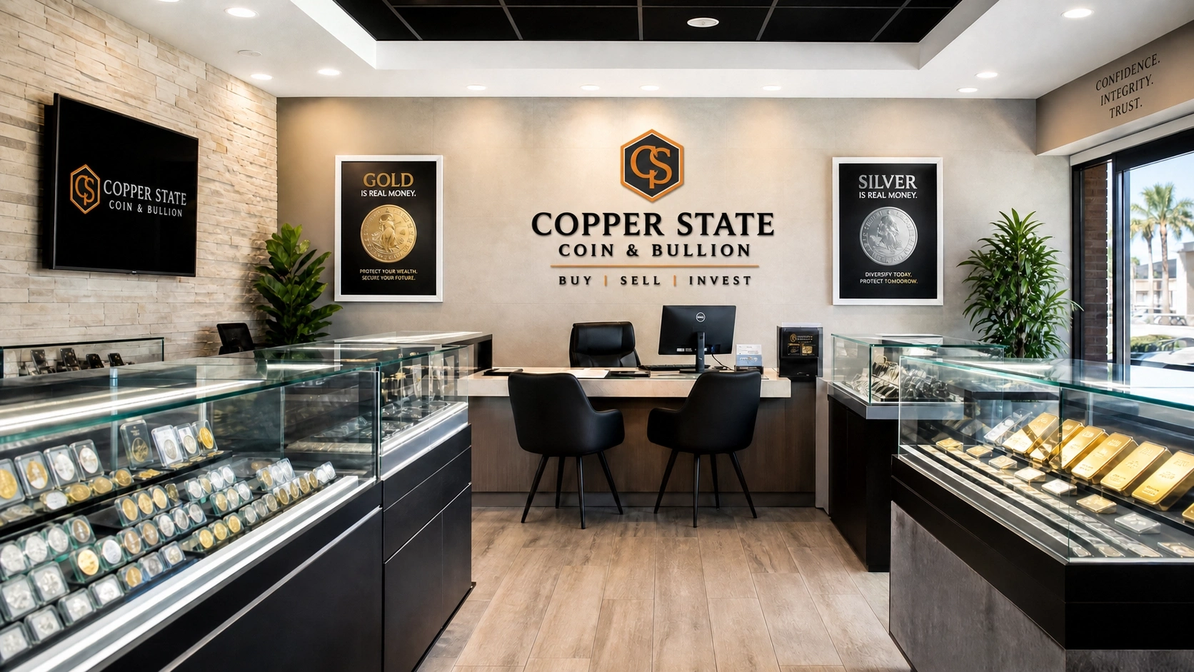 Copper State Coin & Bullion Shop Interior