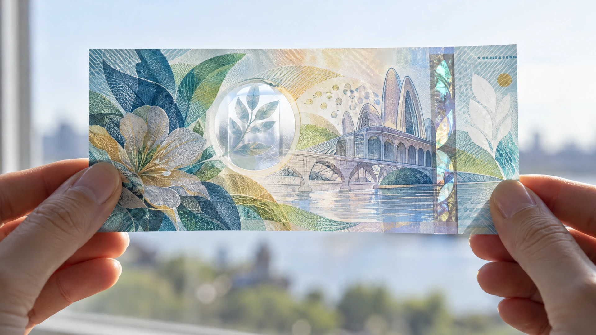 Polymer banknote window