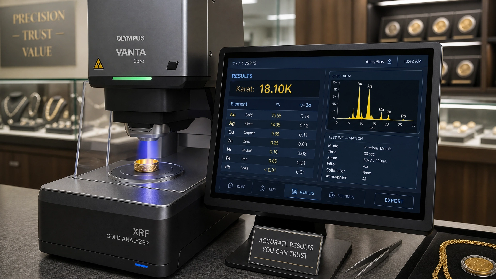 Advanced XRF Gold Testing