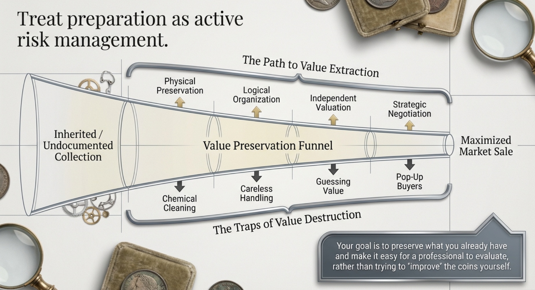 How to Prepare Your Coin Collection for Sale Without Damaging Its Value