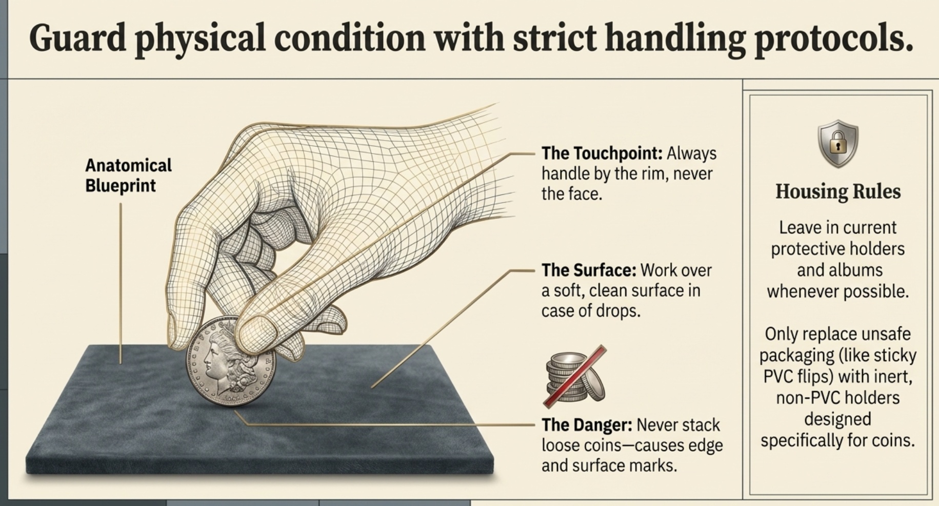 Handle and store coins correctly