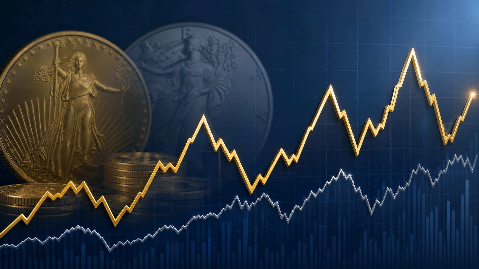 Historical Ratio Trends Graph Concept