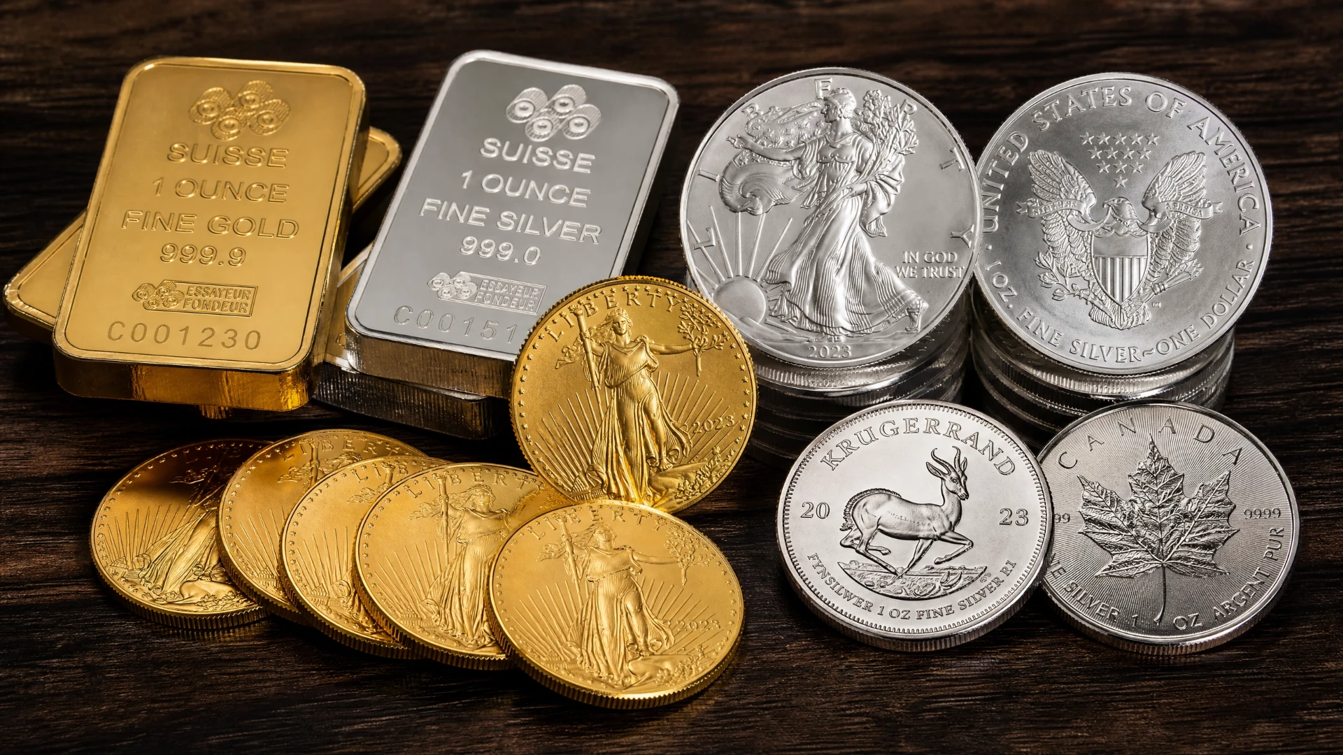 Gold and Silver Bullion Selection