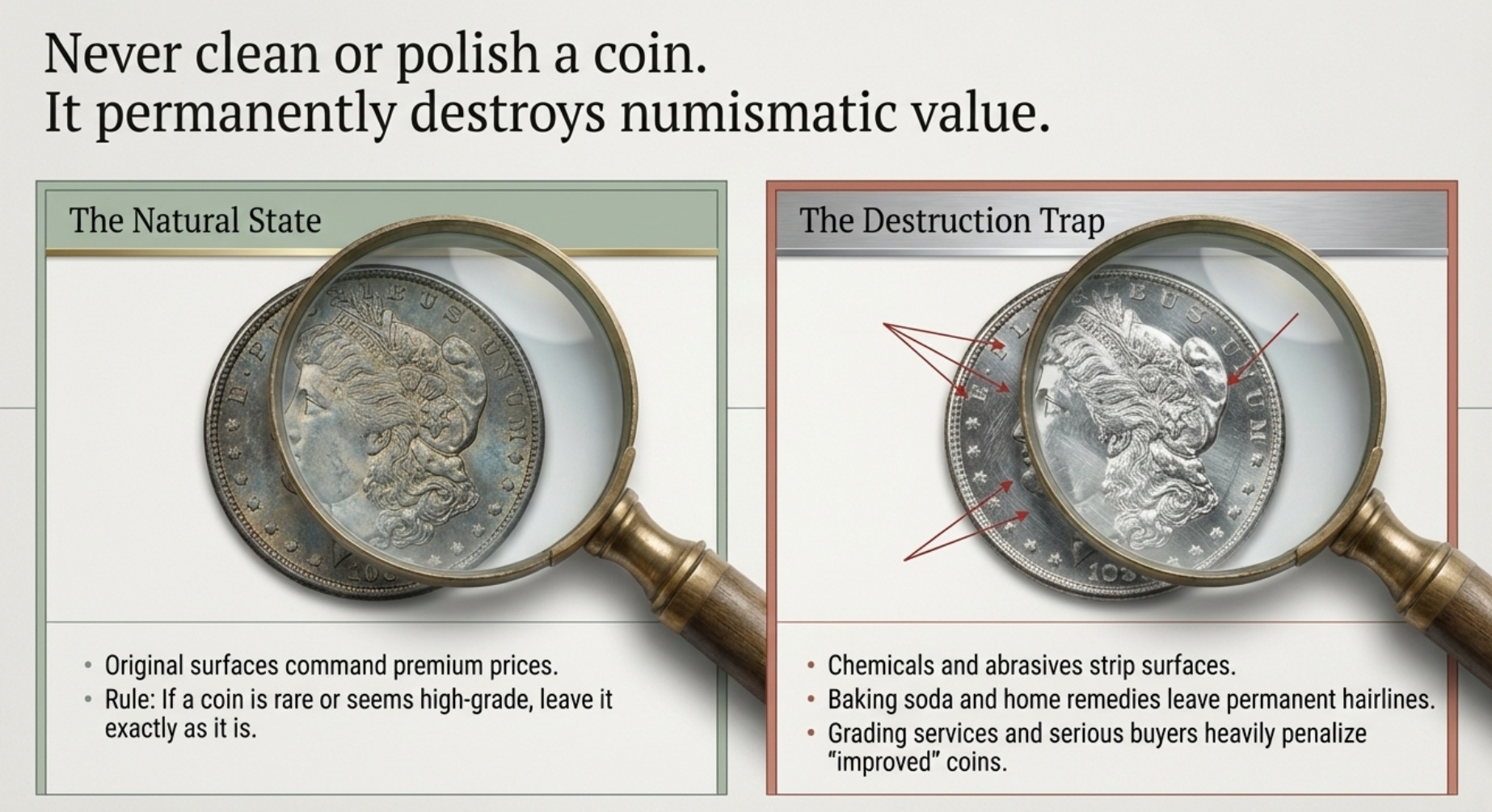 Don’t clean or polish - ever