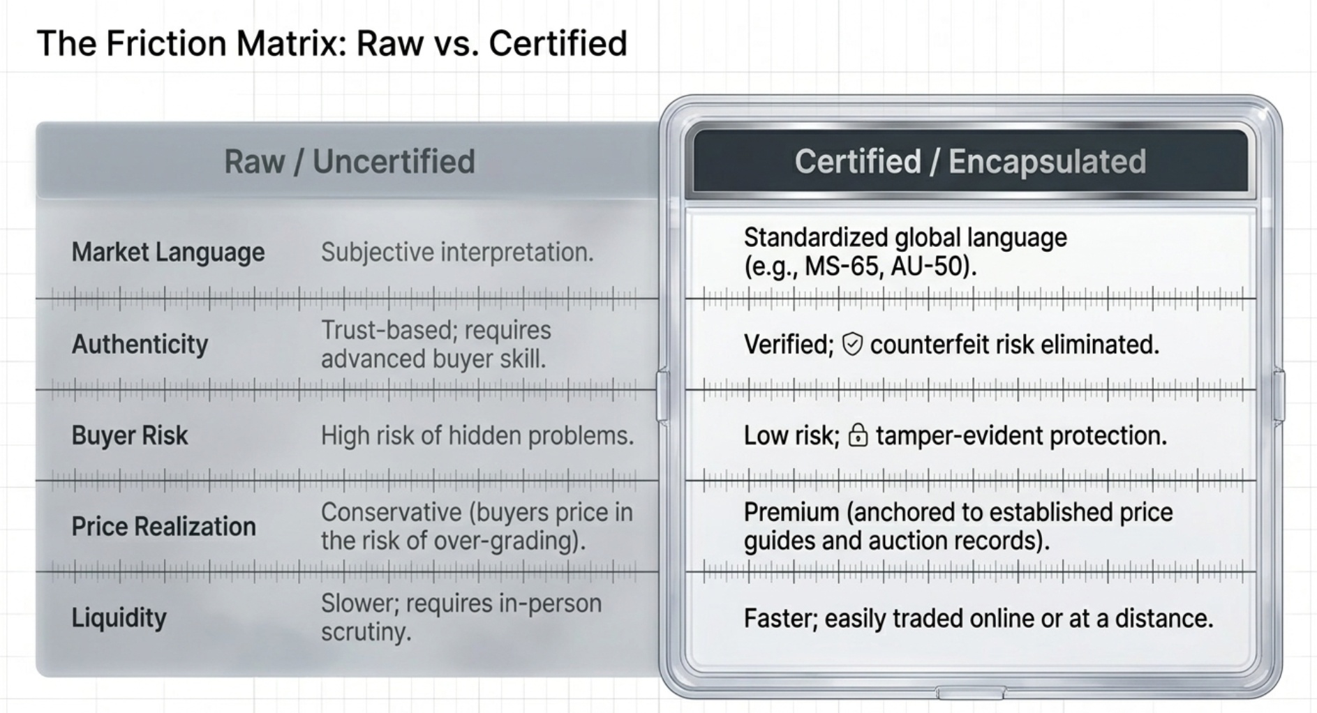 Certified vs Raw Coins: What’s the Real Difference?