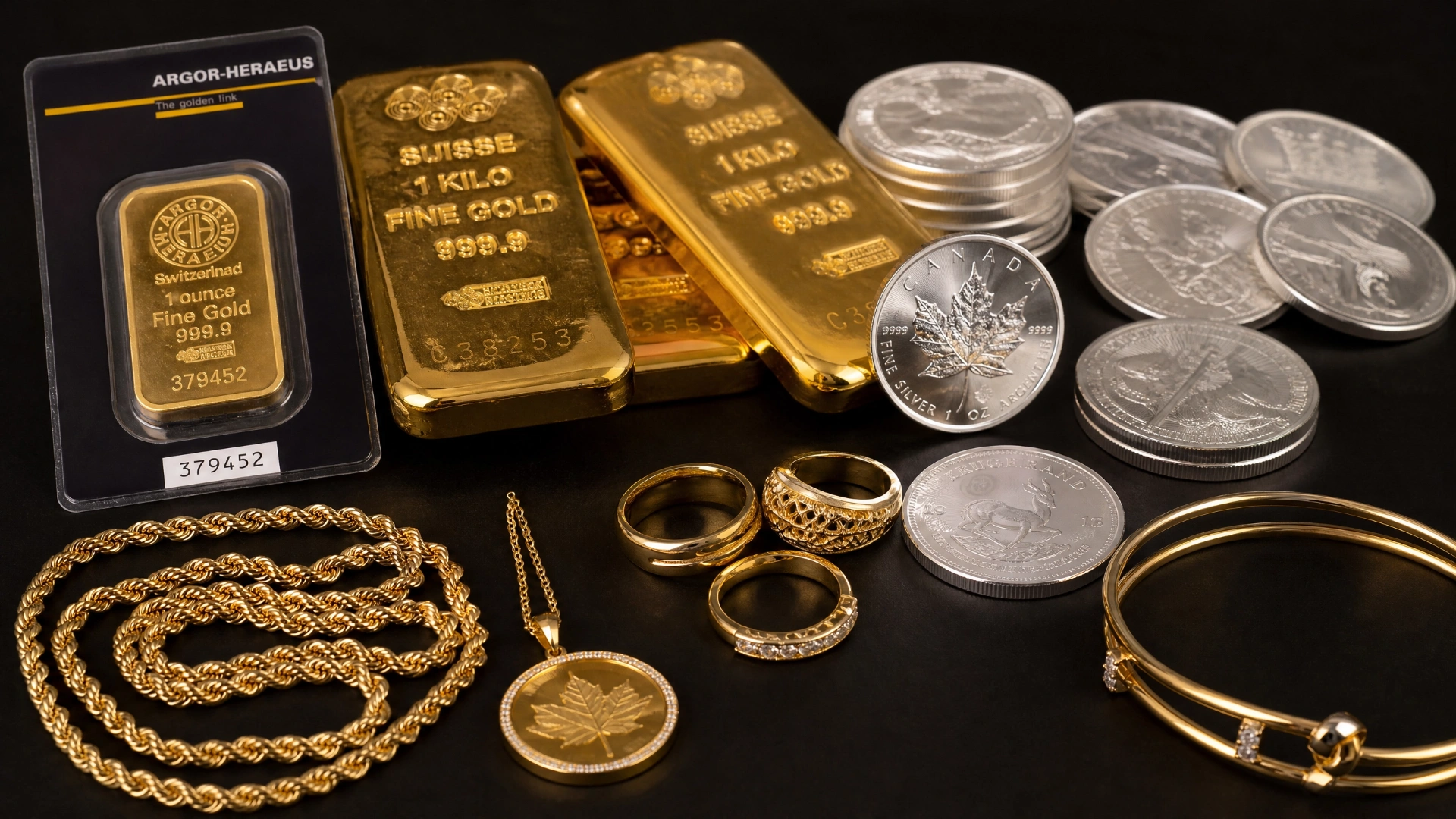 Gold and Silver Bullion and Jewelry