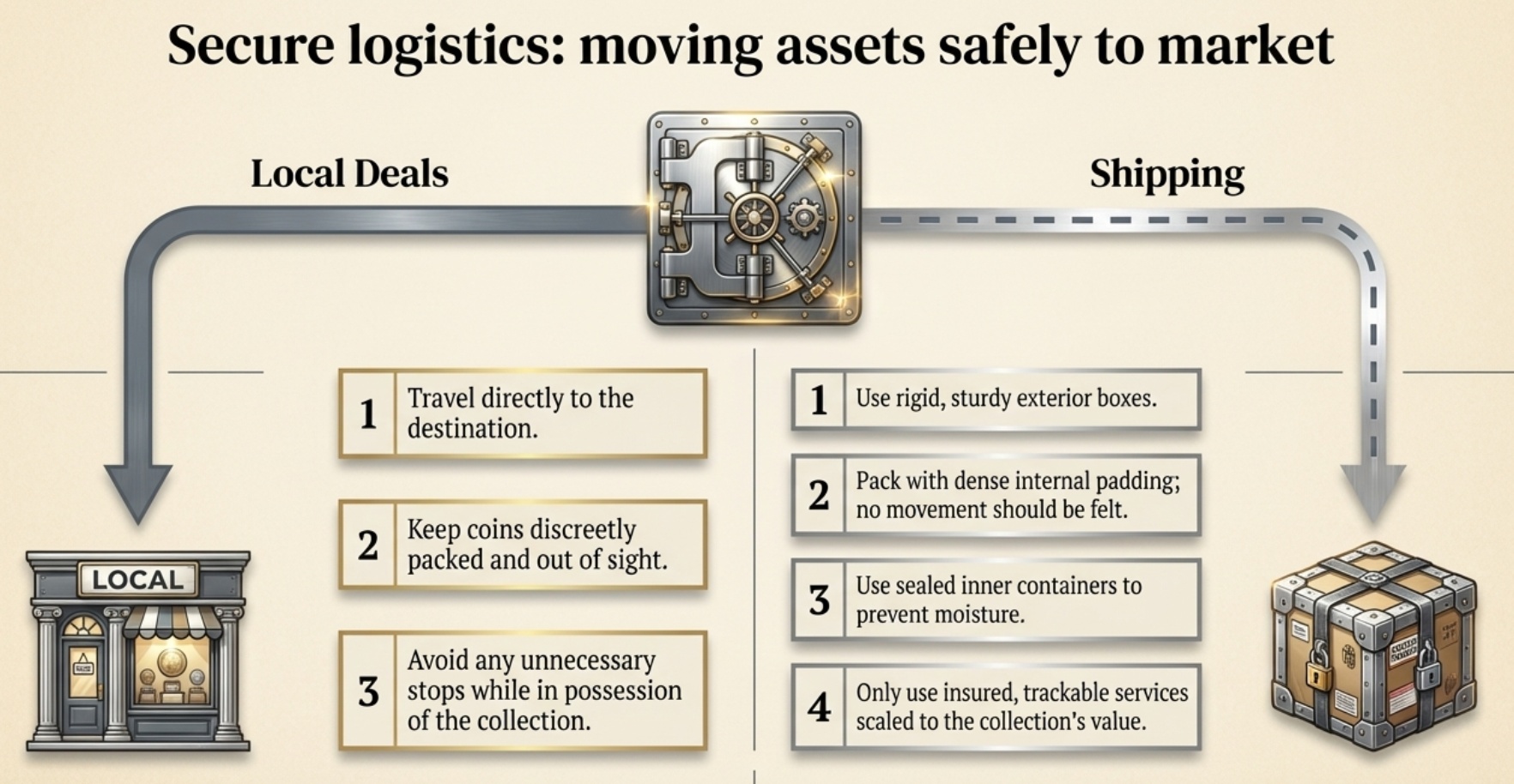 Plan safe logistics and the right selling channel