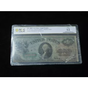 $1 1869 Large Red Legal Tender Issues 18