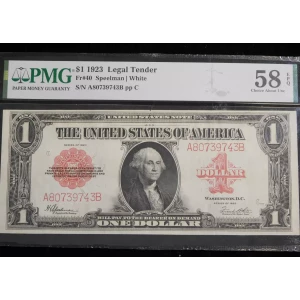 $1 1923 Small Red, scalloped Legal Tender Issues 40 (3)