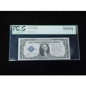 $1 1934 blue seal. Small Silver Certificates 1606
