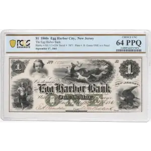 1862 $5 Virginia Treasury Note - Obsolete Paper Currency - PMG 58 EPQ