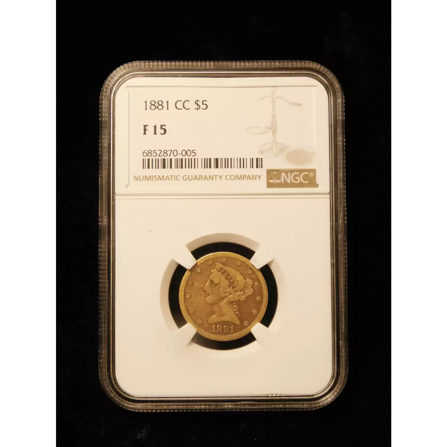 Cc Gold Half Eagles Liberty Head Ngc F Copper State Coin And