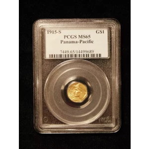 1915-S $1 Panama-Pacific Commemorative Gold Dollar - PCGS MS65 (4)