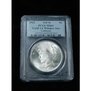 1923 $1 Whisker Jaw, VAM 1A TOP 50