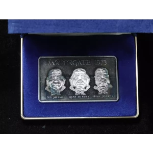 1973 Watergate See, Hear, & Speak No Evil  3.5 oz .999 Silver (5)