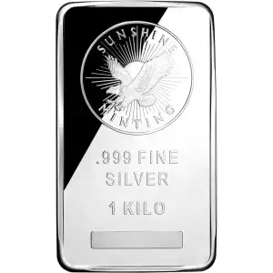 1kg Sunshine Mint Silver BAR