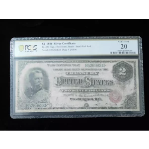 $2 1886 Small Red Silver Certificates 241