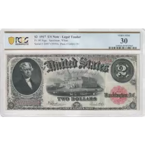 $2  Small Red, scalloped Legal Tender Issues 60 (2)