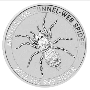 2015 1oz Perth Mint Silver Funnel Web Spider (2)