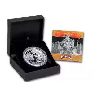 2016 Cook Islands 2 oz Silver Ultra High Relief King Arthur