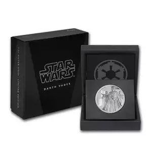 2016 Niue 1 oz Silver $2 Star Wars Darth Vader -w/Box & COA