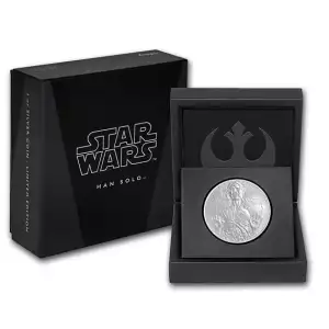 2016 Niue 1 oz Silver $2 Star Wars Han Solo -w/Box & COA 