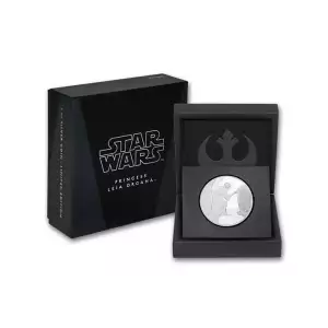 2016 Niue 1 oz Silver $2 Star Wars Princess Leia -w/Box & COA