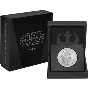 2016 Niue 1 oz Silver $2 Star Wars Yoda -w/Box & COA  (2)