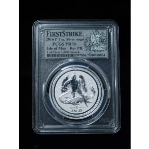 2016 P Angel 1 oz. Silver Angel First Strike Rev PR 1 of first 1,000 struck (2)