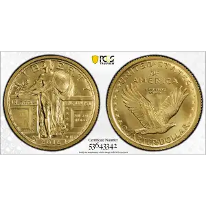 2016-W 25C 100th Anniversary Gold