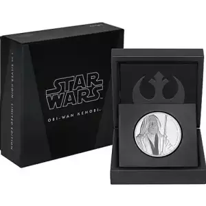 2017 Niue 1 oz Silver $2 Star Wars Obi-Wan Kenobi -w/Box & COA (4)