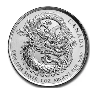 2019 1oz Canadian Lucky Dragon High Relief Silver Coin (2)