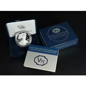 2020-S $1 Proof American Silver Eagle - V75 Privy - in Box w/ COA   (4)