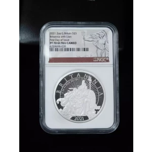 2021 2oz Britannia with Lion First Day of Issue ULTRA CAMEO (4)