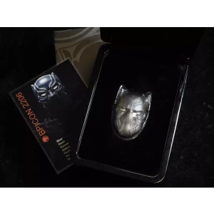 2021 $5 Marvel Black Panther Mask Coin – 2 oz .999 Fine Silver | Colorized Ultra High Relief | Fiji Legal Tender