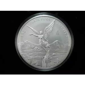 2021 Mexico Libertad 1 Kilo 32.15 oz .999 Silver In Capsule - 500 Mintage - BU (2)
