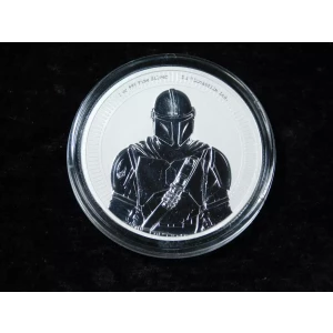 2021 Niue 2 Dollars Star Wars The Mandalorian 1 oz .999 Silver BU 