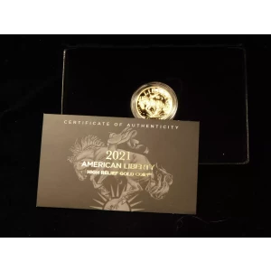 2021-W $100 Proof Liberty Series Bronco 1 oz Gold - High Relief in OGP (5)