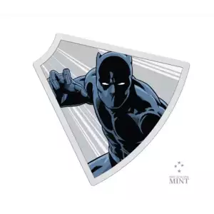 2023 $2 Marvel Avengers Black Panther .999 Silver - Limited Mintage of 1963 (2)