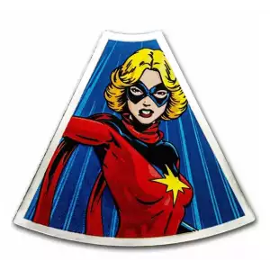 2023 $2 Marvel Avengers Captain Marvel .999 Silver - Limited Mintage of 1963 (2)