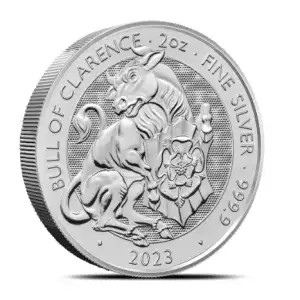 2023 2 oz Silver Tudor Beasts Bull Of Clarence  (2)