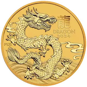 2024 1/4oz Australian Perth Mint Gold Lunar III: Year of the Dragon (3)