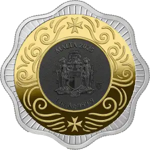 2025 1 oz Malta Maltese Ox BU High Relief Silver Coin (2)