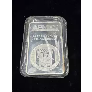 25 oz .999 Fine Silver Bar 