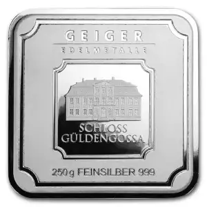 250g Geiger Edelmetalle Silver Bar