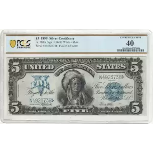 $5 1899 Blue Silver Certificates 280m (2)
