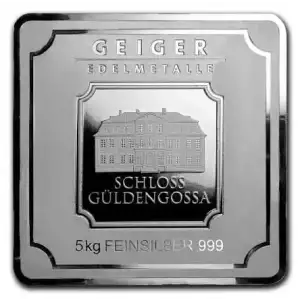 5 Kilo Silver Bar - Geiger Edelmetalle Security Bar - SEALED  (2)