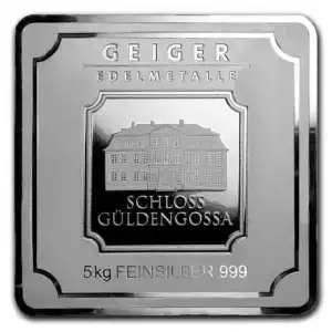 5 Kilo Silver Bar - Geiger Edelmetalle Security Bar - SEALED  (2)