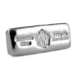 5 oz Scottsdale Silver Poured Bar 